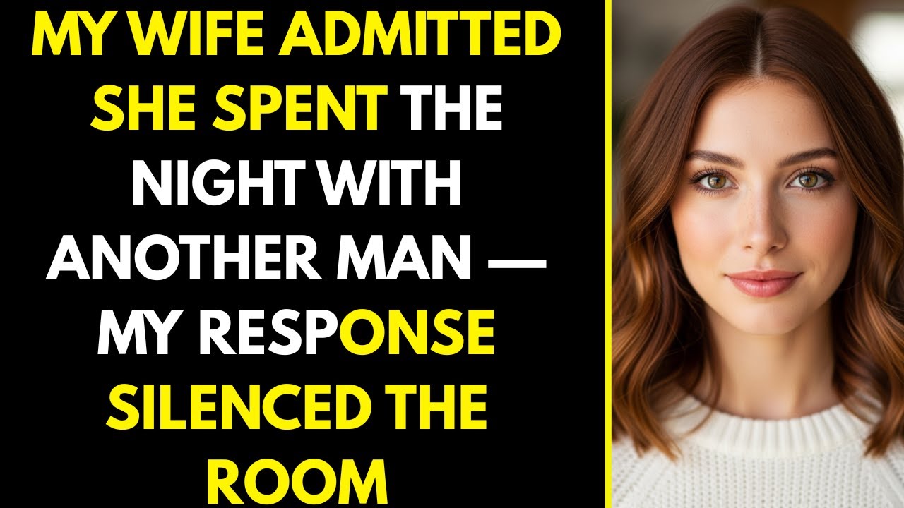“My Wife Admitted She Spent the Night With Another Man — My Response Silenced the Room”