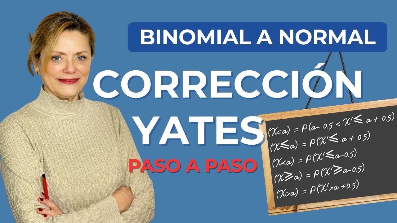 COMO APLICAR LA CORRECCI&Oacute;N DE YATES DE CONTINUIDAD. Ejemplo Resuelto 