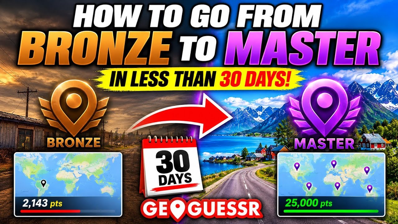 How to Reach Master Division on GeoGuessr in Less Than 30 Days! (August 2026 GeoGuessr Master Guide)