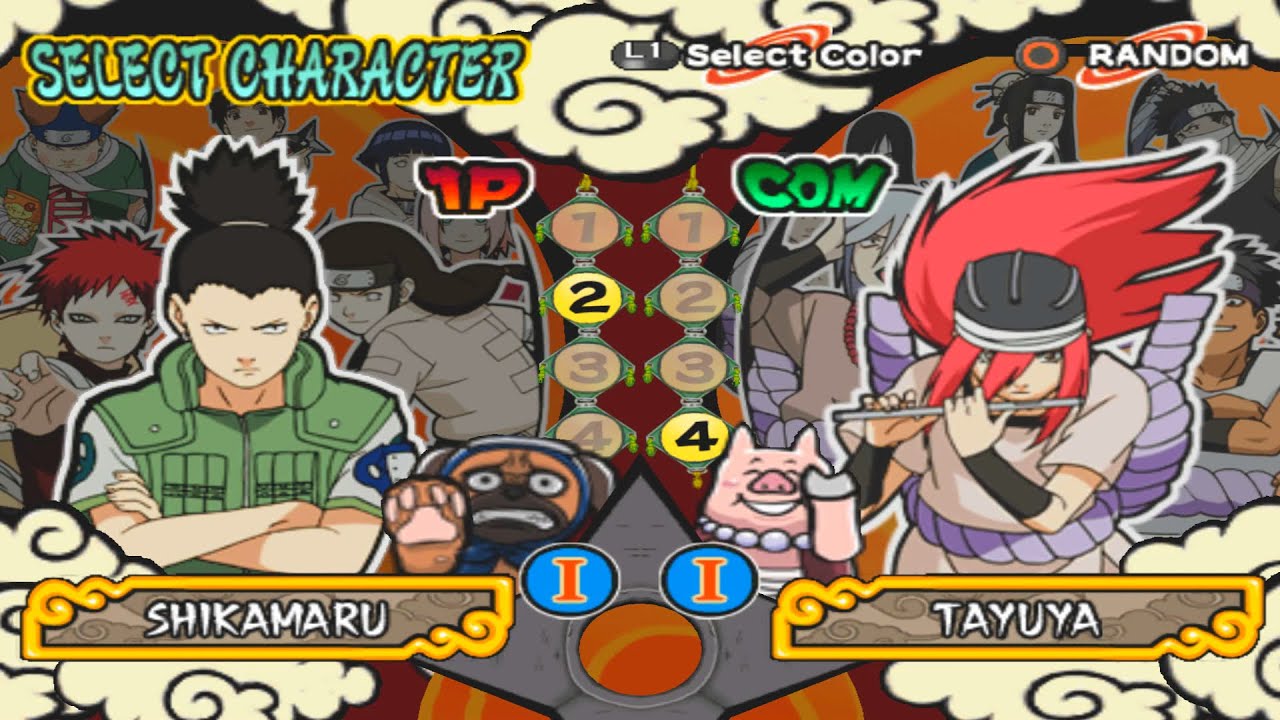 Ninjas da Folha (Clássico) VS Os 4 Ninjas do Som (INSANE) - Naruto Shippuden Ultimate Ninja 4
