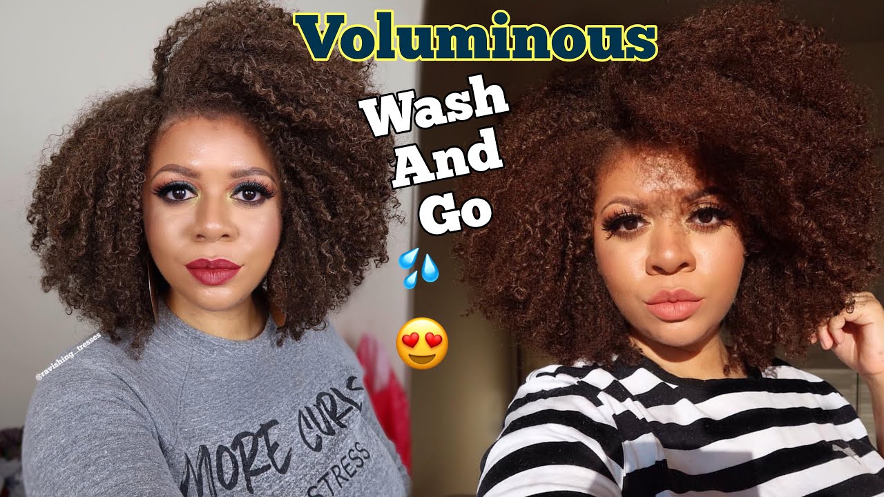 Voluminous Wash and Go  | Curly Hair Routine