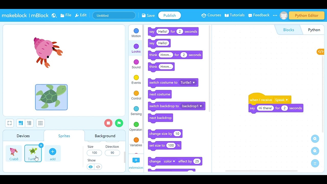 How to make a talking Game in Mblock Pt. 1