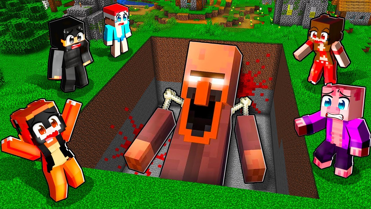Našli jsme POHŘBENÉHO OBŘÍHO KŘIČÍCÍHO VILLAGERA v Minecraftu!
