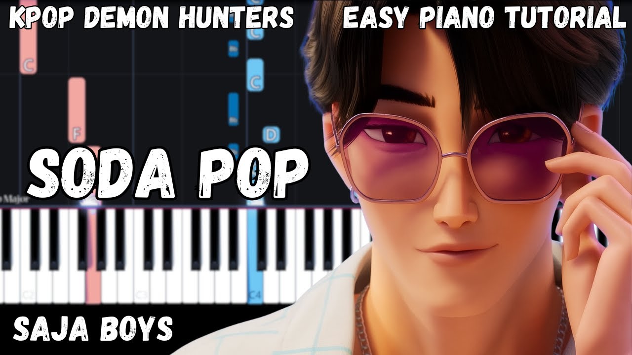 KPop Demon Hunters - Soda Pop (Easy Piano Tutorial)