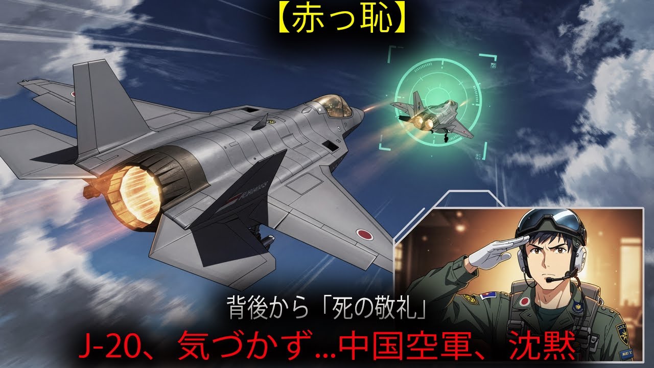 【衝撃】中国パイロット「自衛隊ごときにバレるはずないw」→ J-20が背後を取られ、F-35に「死の敬礼」を送られた一部始終 (Arma3再現)