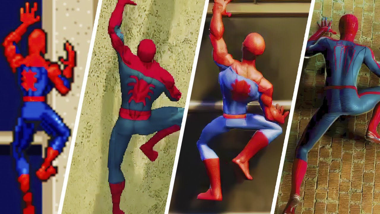 Spider-Man Wall Crawling Evolution (1982-2021)