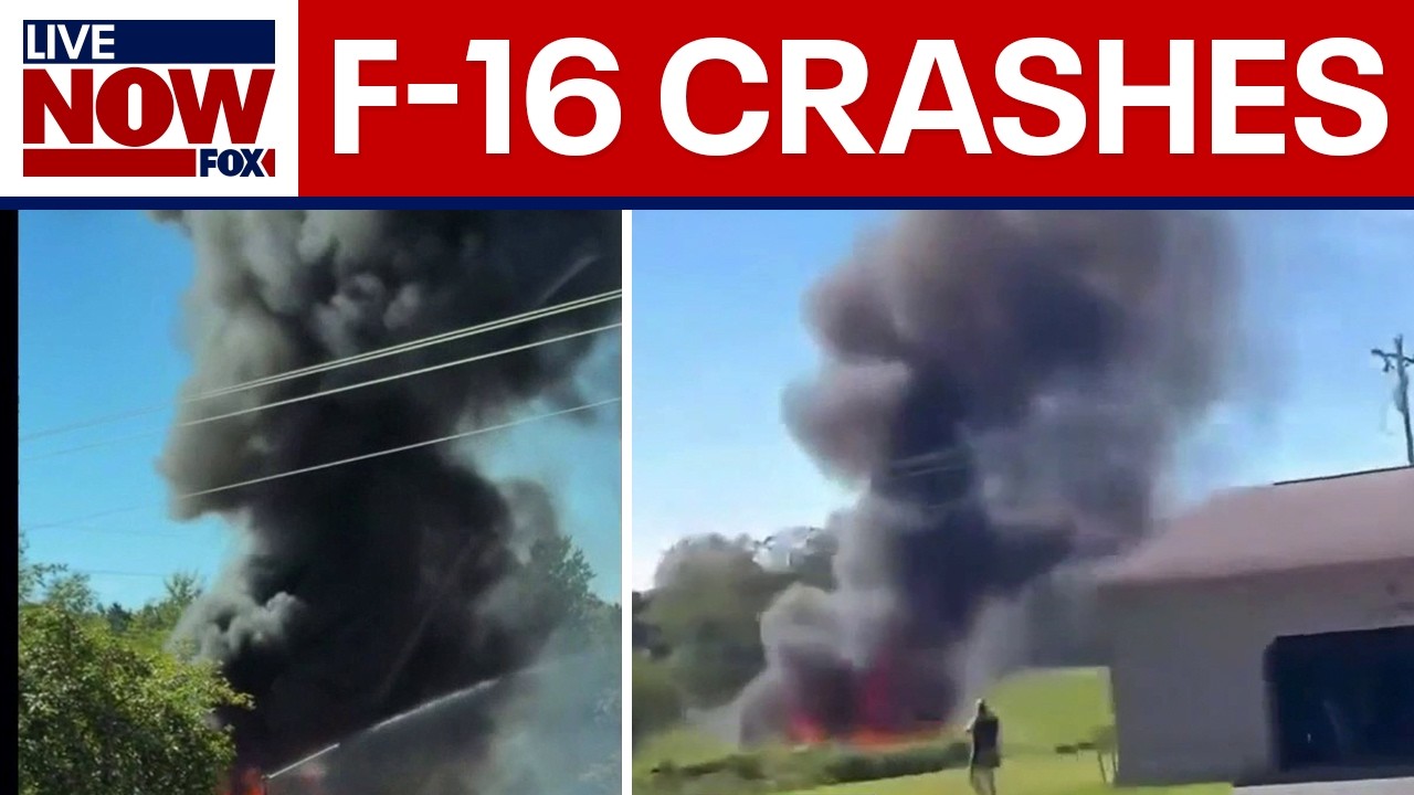 F-16 fighter jet crashes in Michigan