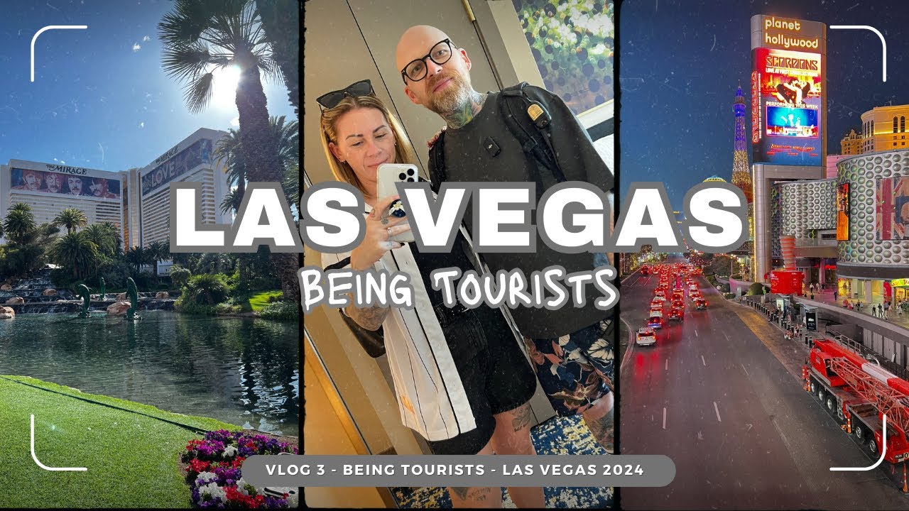 LAS VEGAS 2024 - BEING TOURISTS - EXPLORING HOTELS WITH SOME EATING & SHOPPING - ELLIE AND MITCHELL