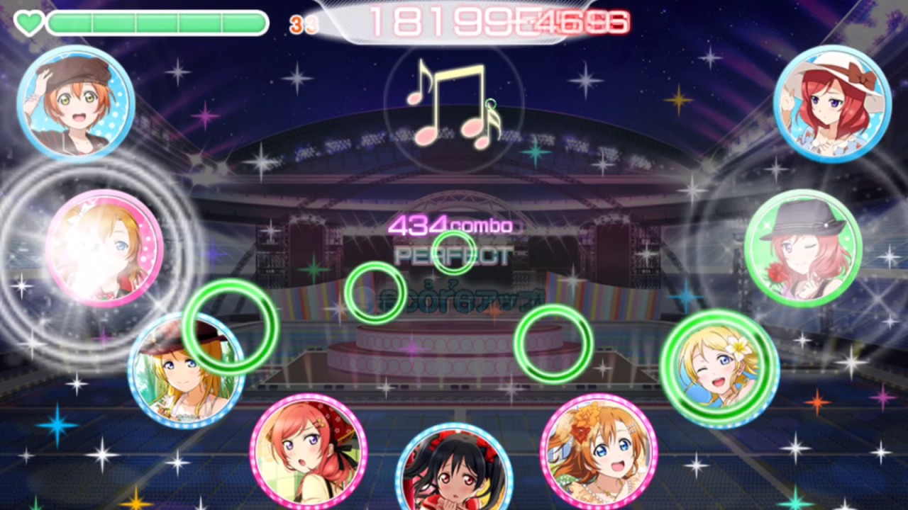 ラブライブ！ スクフェス 硝子の花園 [MASTER] Full Combo 判定強化なし (No perfect locks)