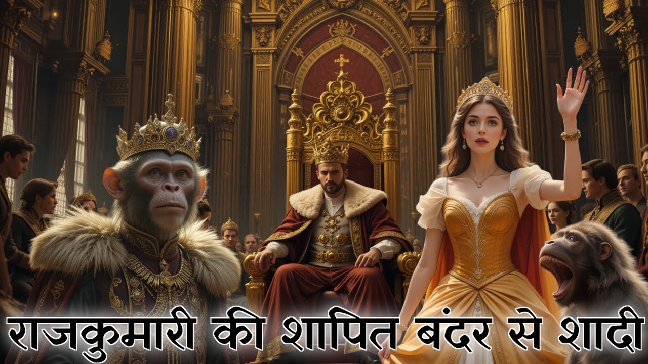 👸राजकुमारी की शापित 🙉बंदर से शादी 🙉, प्रेरणादायक कहानिया! dharmik kahaniyan in hindi।