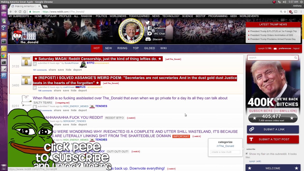/r/The_Donald tricking reddit users