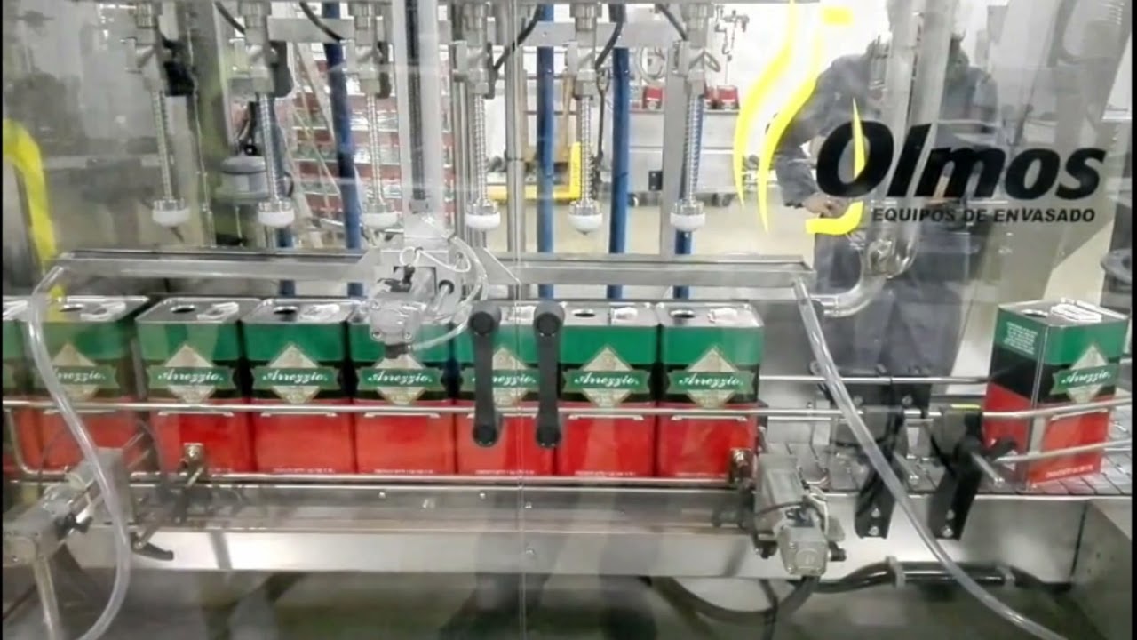 ✅ ENVASADO DE ACEITE DE OLIVA EN LATA- OLMOS EQUIPOS DE ENVASADO
