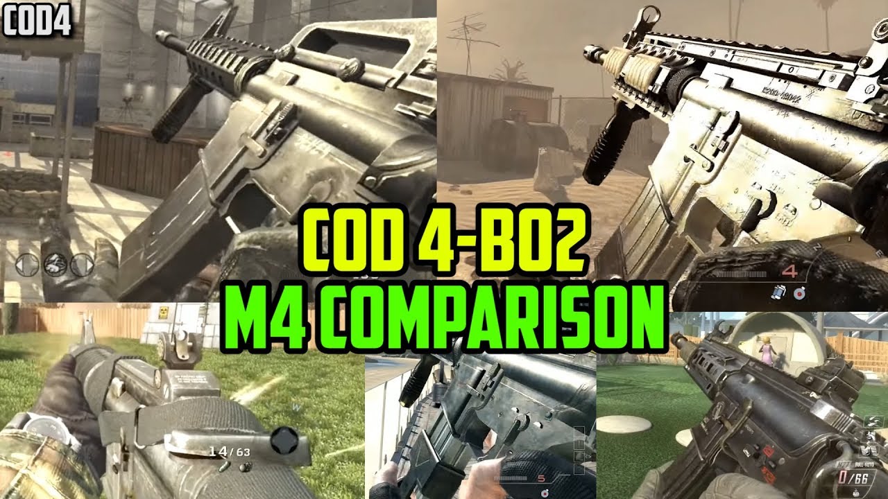 COD 4-BO2 M4 Comparison