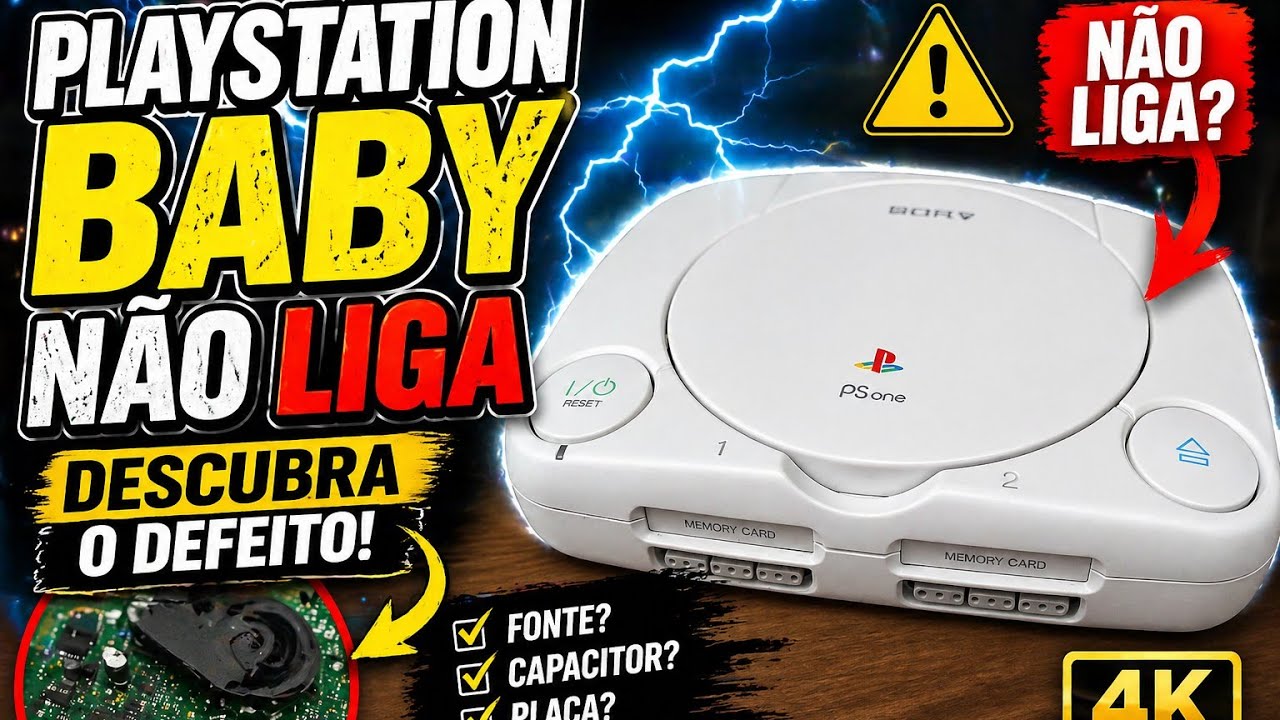 Playstation 1 não liga