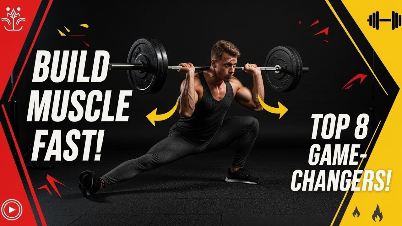 8 TIME-SAVING Exercises to Build MUSCLE FAST&mdash;Get JACKED in Half the Time!