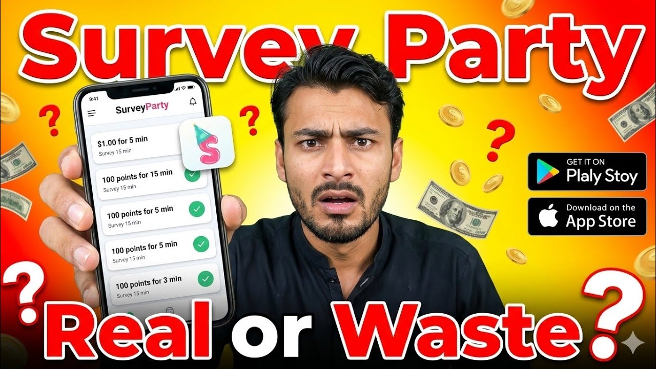 Survey Party App Review 2026 | Real Earning Ya Time Waste? Honest Test & Proof