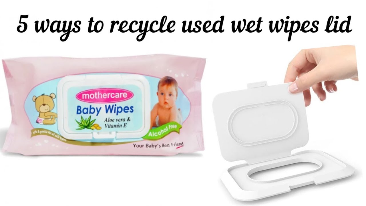 5 Ways to Recycle Used wet wipes lid || House hold hack | wipes cover hack | wet wipes lid ideas