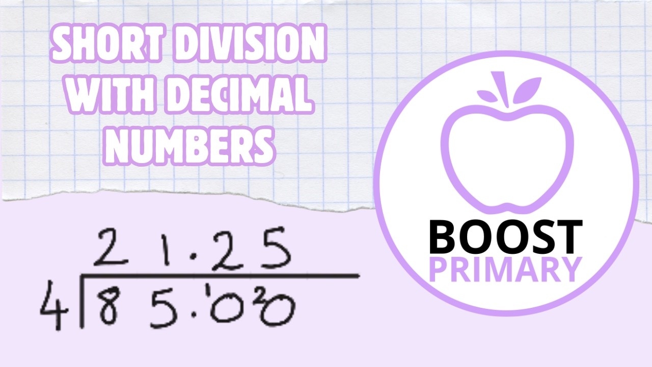 Short Division with Decimal Numbers | Year 6 Maths | Boost Arithmetic