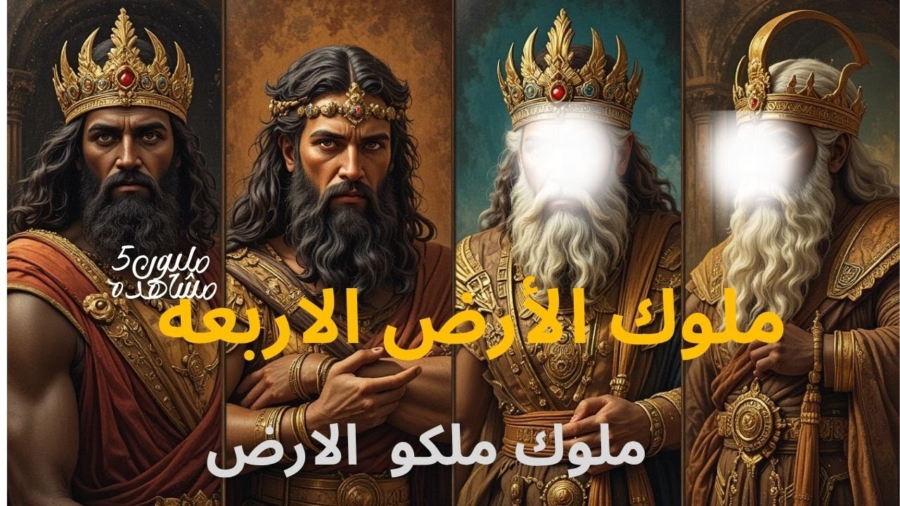 الملوك الاربعه الذين حكمو الارض ولم يصمد امامهم احد العدل مقابل الطغيان  #ملوك_الارض