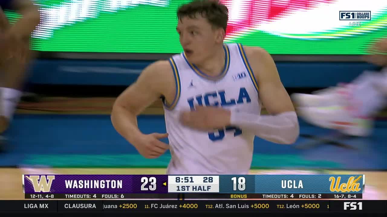 Tyler Bilodeau Floats One in for TWO vs. Washington | UCLA Basketball