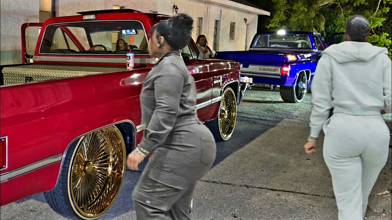 LAKE WALES MLK AFTERMATH GAS STATION HANGOUT POLK COUNTY, FL BIG RIMS / CUSTOM CARS / VIBIN 
