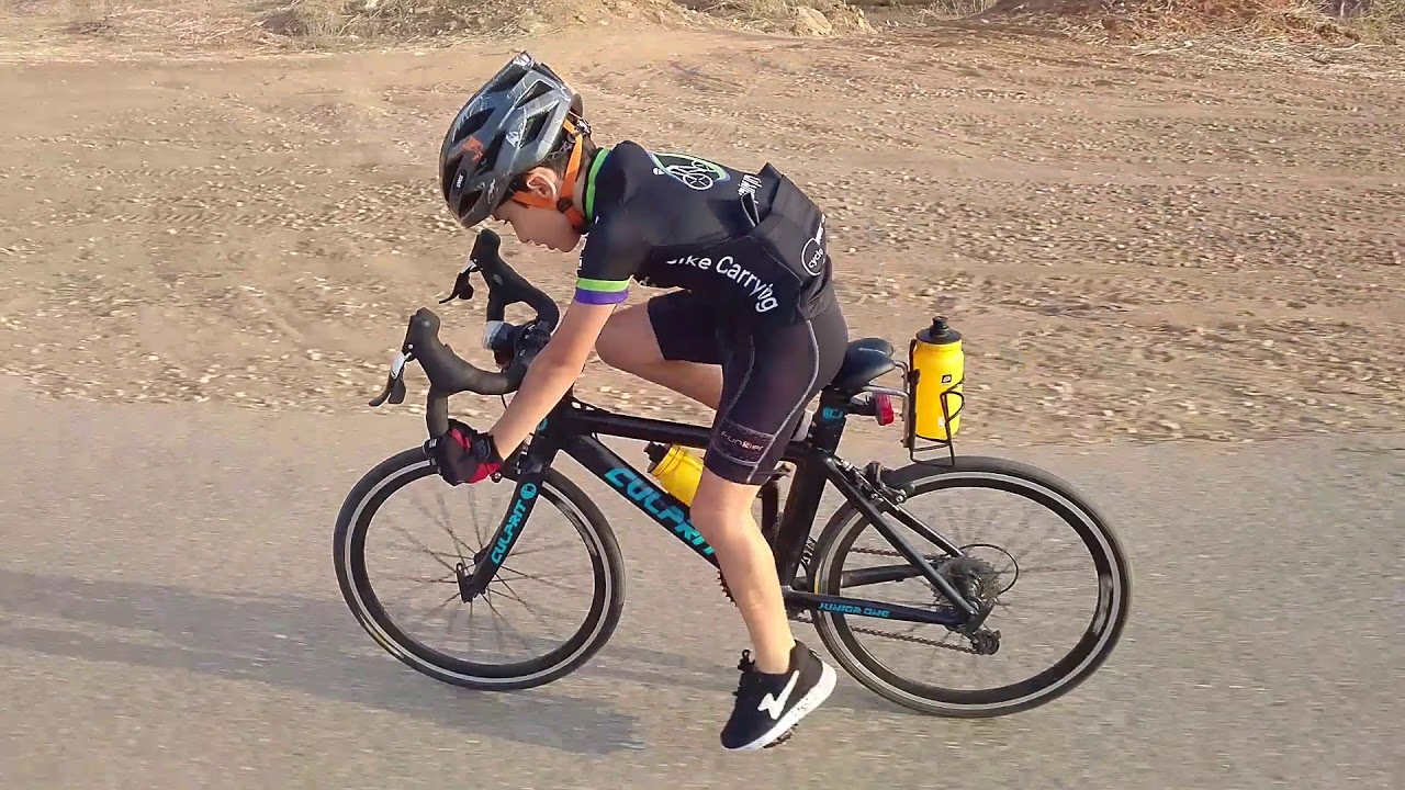 8yo cycling on his bikes, 20