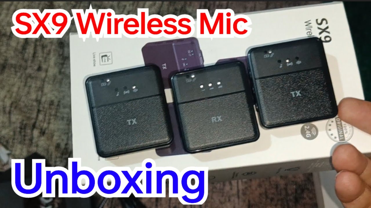 SX9 Wireless Mic Unboxing And Review #sx9 #wirelessmicrophone #shardatimes 