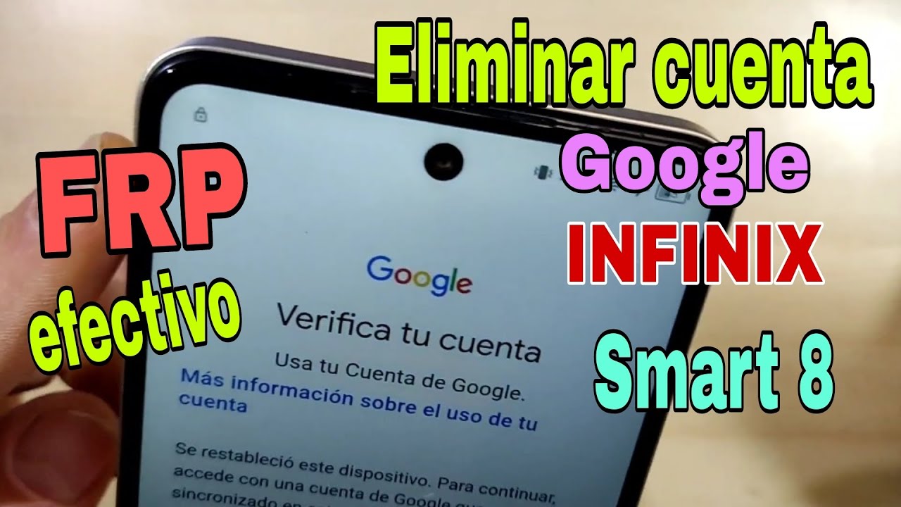 Eliminar cuenta de Google INFINIX SMART 8 I Método actualizado I FRP EFECTIVO Android 13