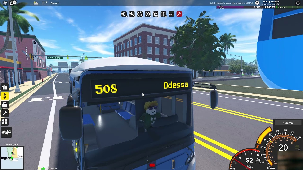[Outdated] Roblox Ultimate Driving Bus Route - Nomtauk to Odessa