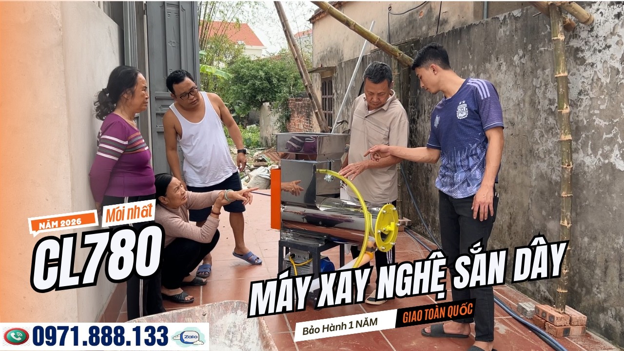 Máy Xay Nghệ Sắn Dây Liên Hoàn CL780