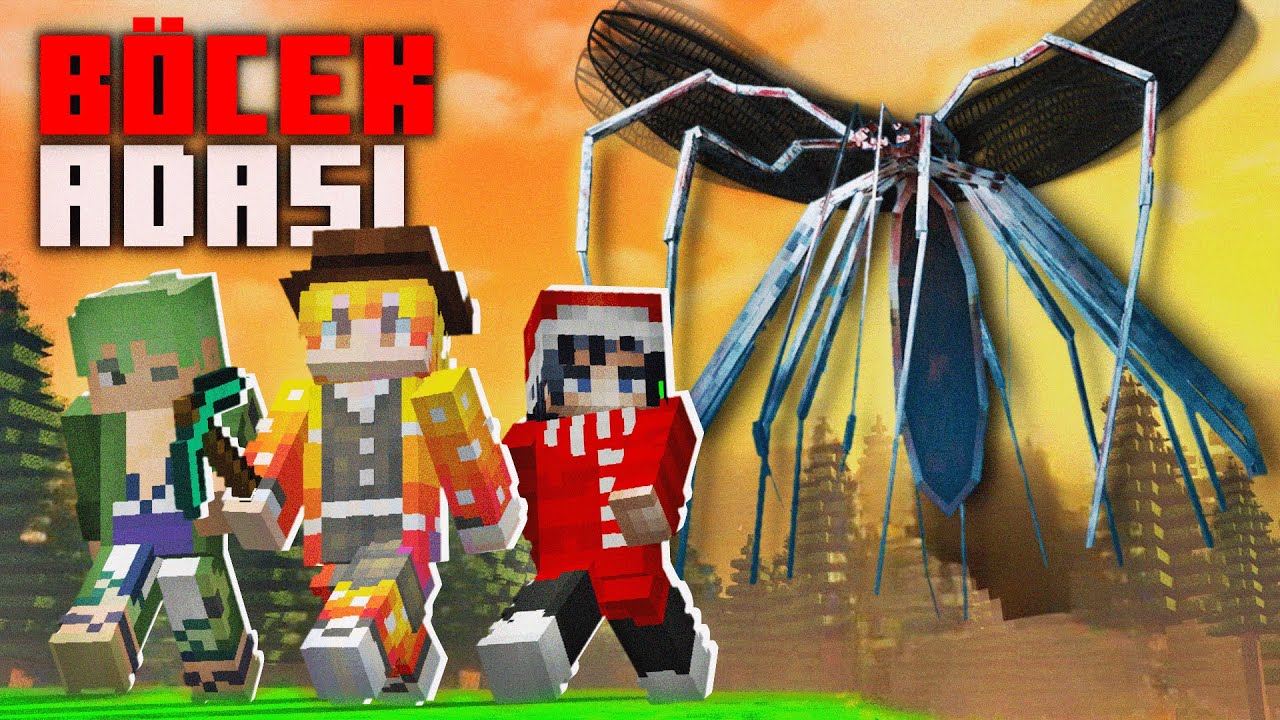Minecraft'ta 3 Aptal BÖCEK ADASINDA Mahsur Kaldık!