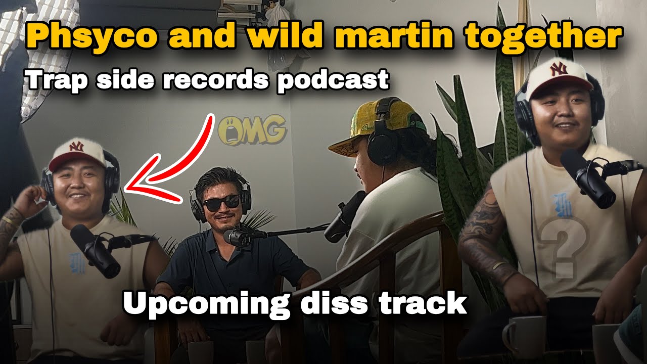 Phsyco and wild martin podcast at trap side records host by Beebek Venomous
