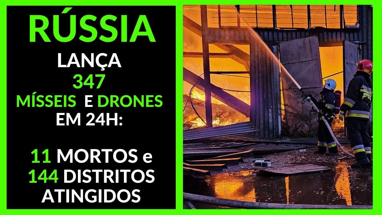 Rússia Devasta Ucrânia com 347 Mísseis e Drones: 11 Mortos em 24 Horas + Trump: Por que Irã Resiste?