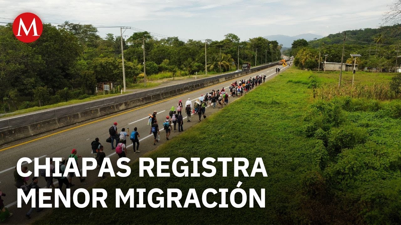 Autoridades reportan disminuci&oacute;n del flujo migratorio en Chiapas