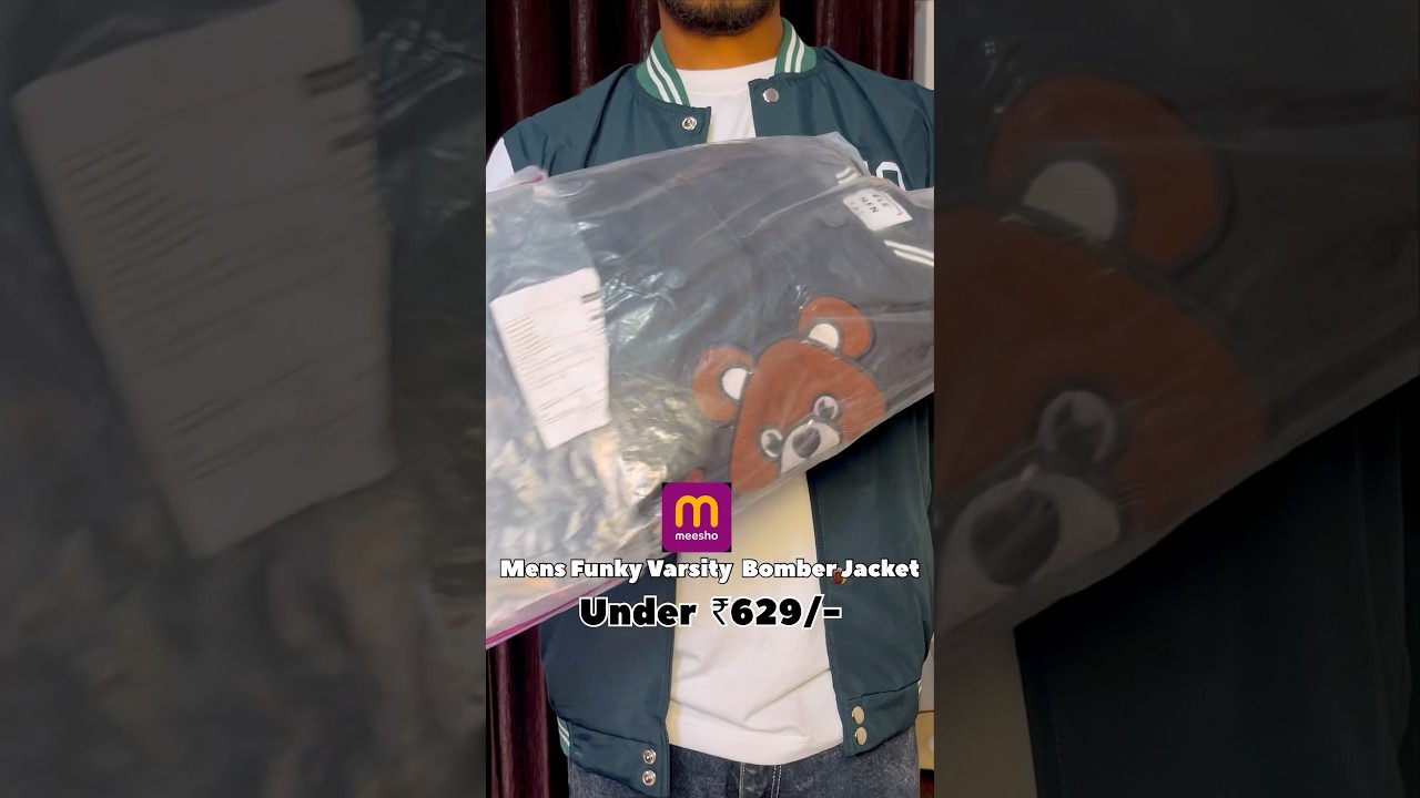 Meesho Mens Funky Varsity Jacket || Under ₹600/- || Check My Community Post For “Link” || 
