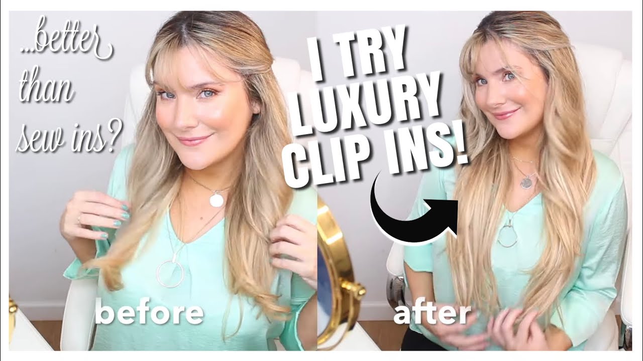 I TRY LUXURY CLIP IN HAIR EXTENSIONS! BETTER THAN SEW INS ?! | MHOT REVIEW