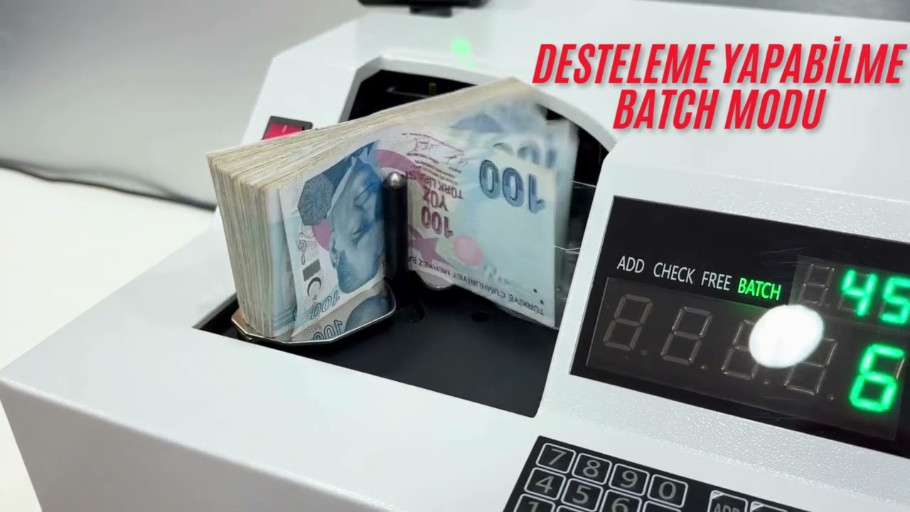 MÜHLEN Falcon F24 VAKUMLU (PARMAKLI, TIRNAKLI) PARA SAYMA MAKİNESİ