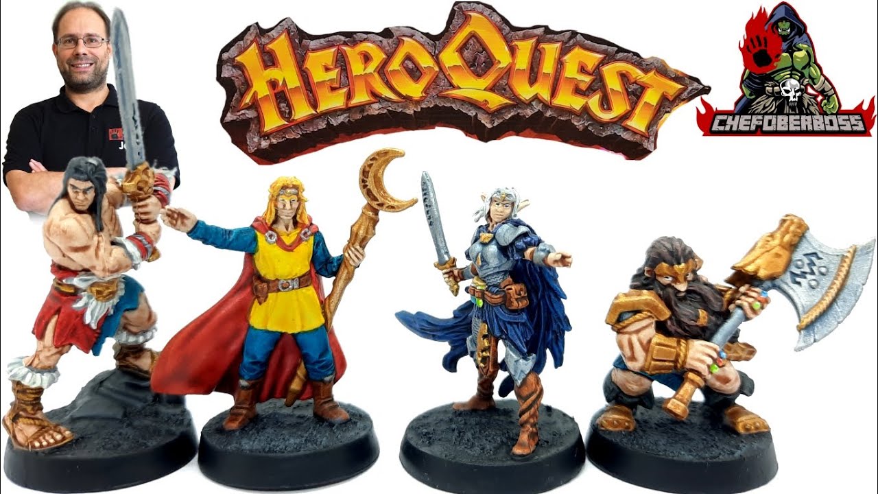 Bemal Tutorial: Hero Quest Basisspiel / Heroen / Helden (Miniaturen, Tabletop, Chefoberboss)