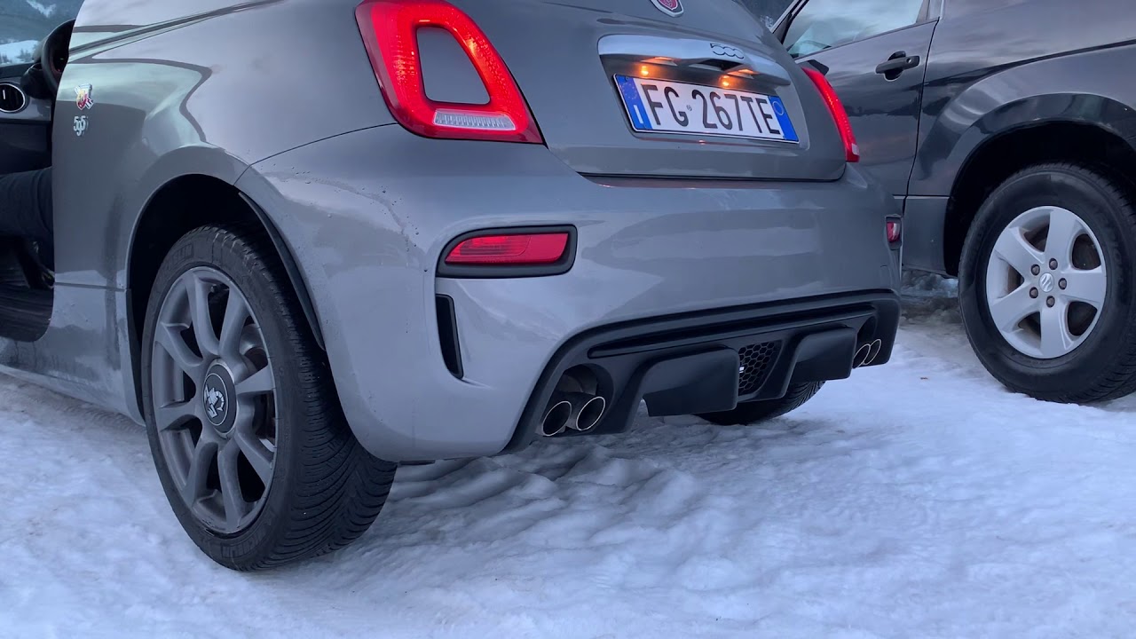 Abarth 595 Record Monza cold start and revs