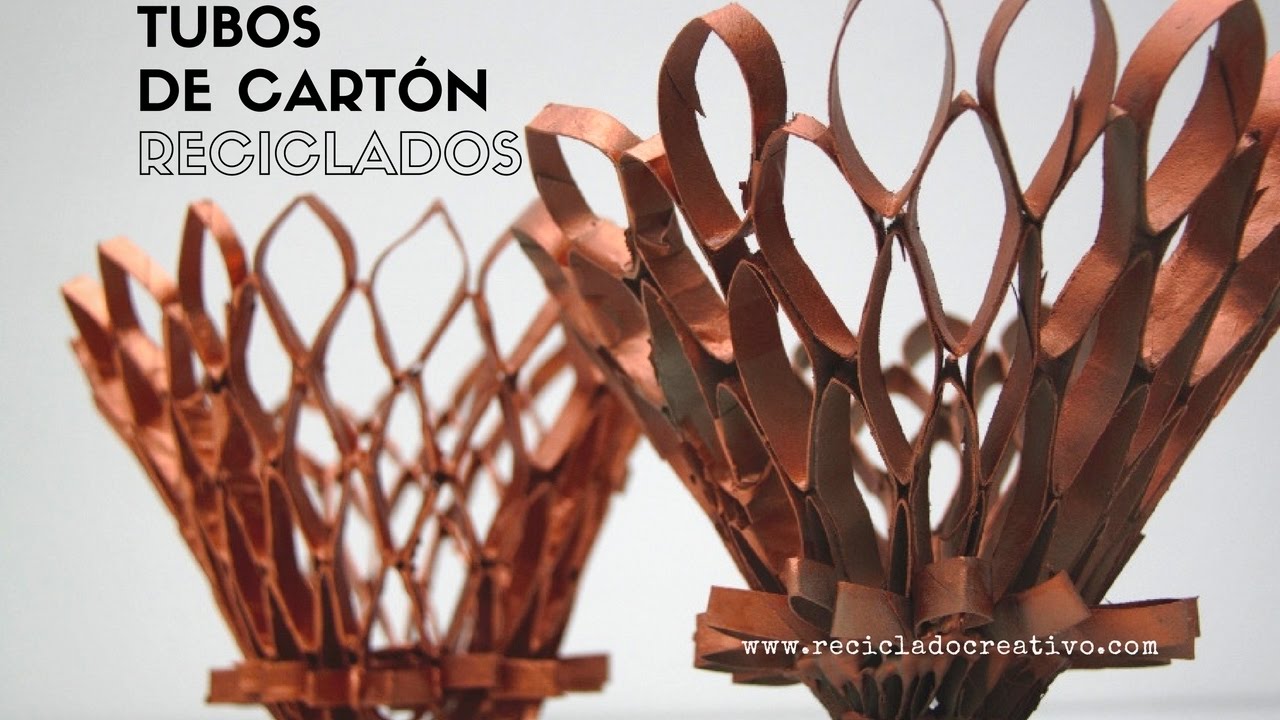 Cómo reciclar tubos - rollos de papel y convertirlos en un objeto decorativo