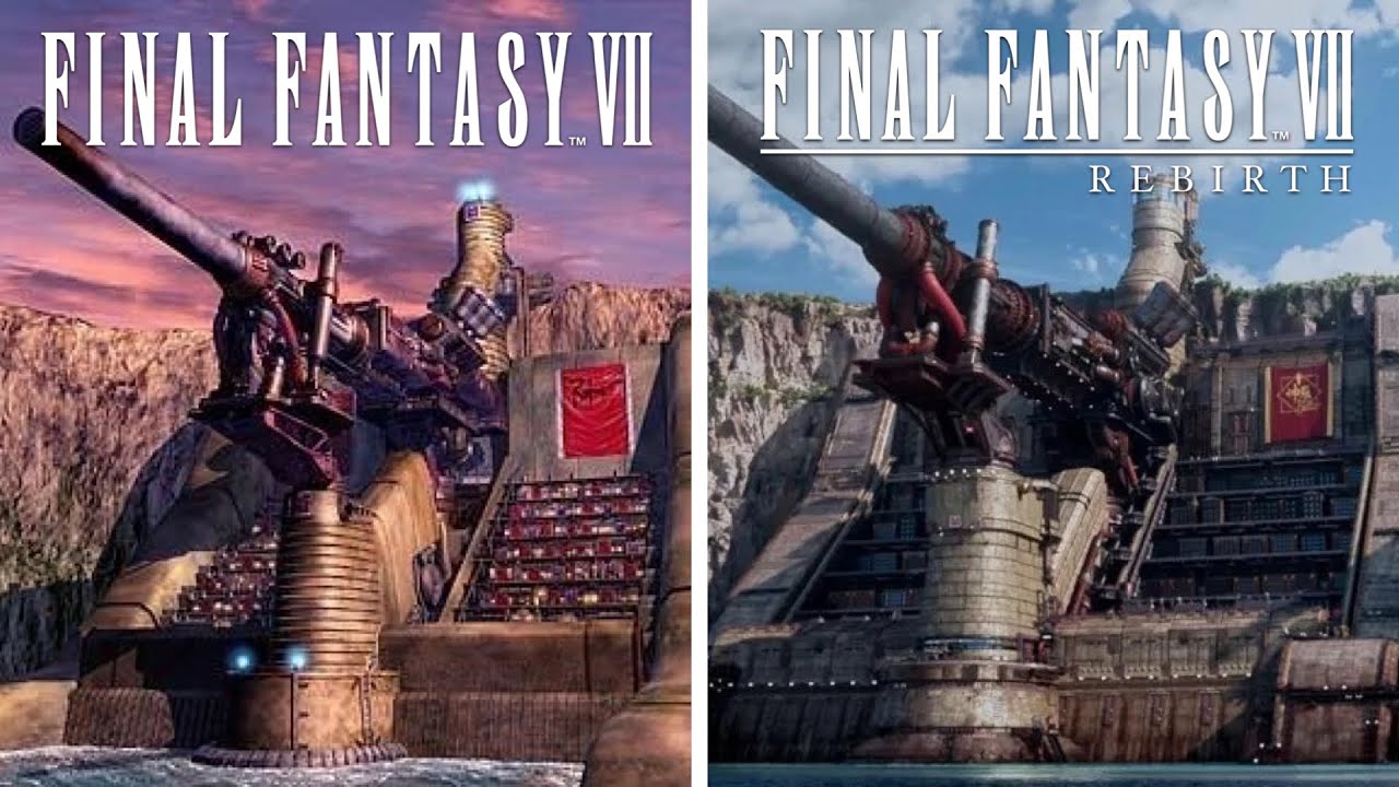 Сравнение локаций Final Fantasy 7 и FF7 Rebirth