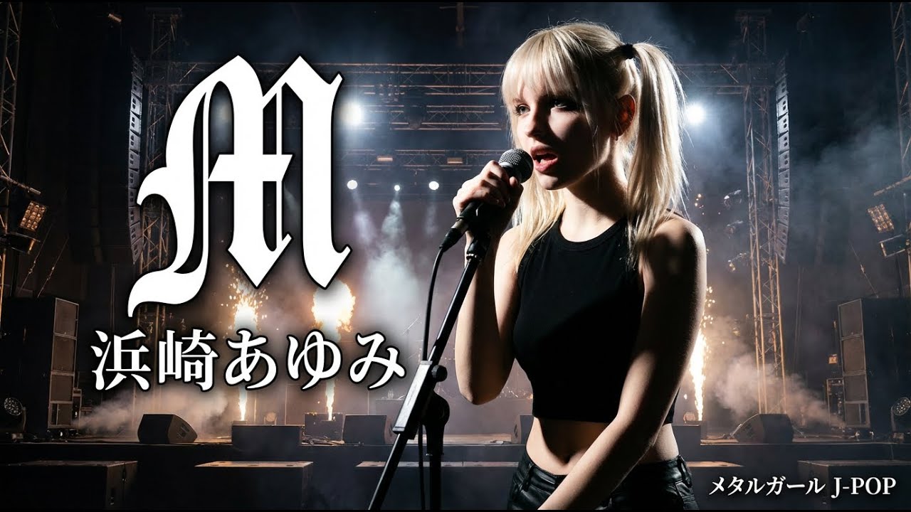 M - 浜崎あゆみ【海外メタルガールが歌ってみた】(J-POP AI Metal Rock Cover)