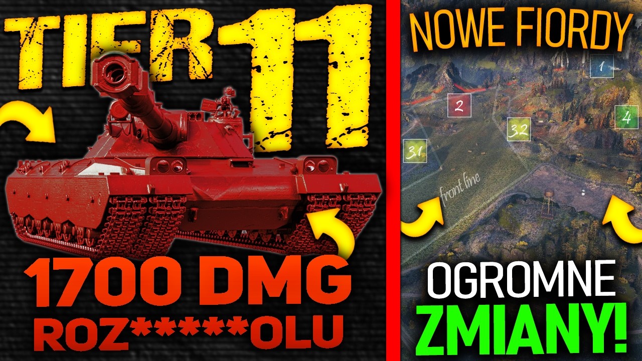 1700 DMG NA STRZAŁ, CZYLI XI TIER na LESCIE  |  Zmiany na mapie FIORDY!