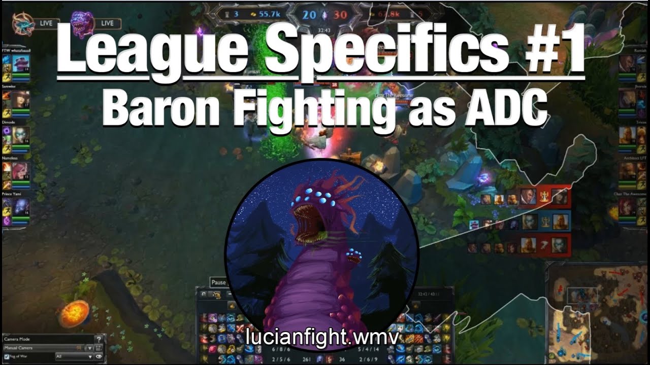 League Specifics #1 - Baron Fighting as an ADC & Target Priority Shifting