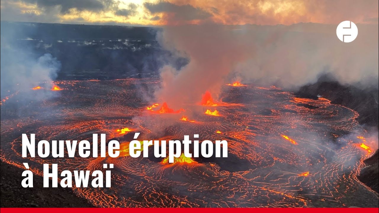 Superbes images de la nouvelle éruption du volcan Kilauea à Hawaï