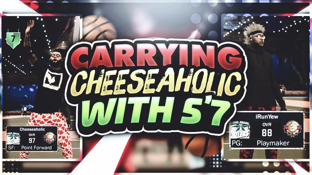 CARRYING CHEESEAHOLIC ON MY 5'7 DRIBBLE GOD! • DROPPING 22 POINTS ON MY 5'7 GUARD • NBA 2K17 MyPark