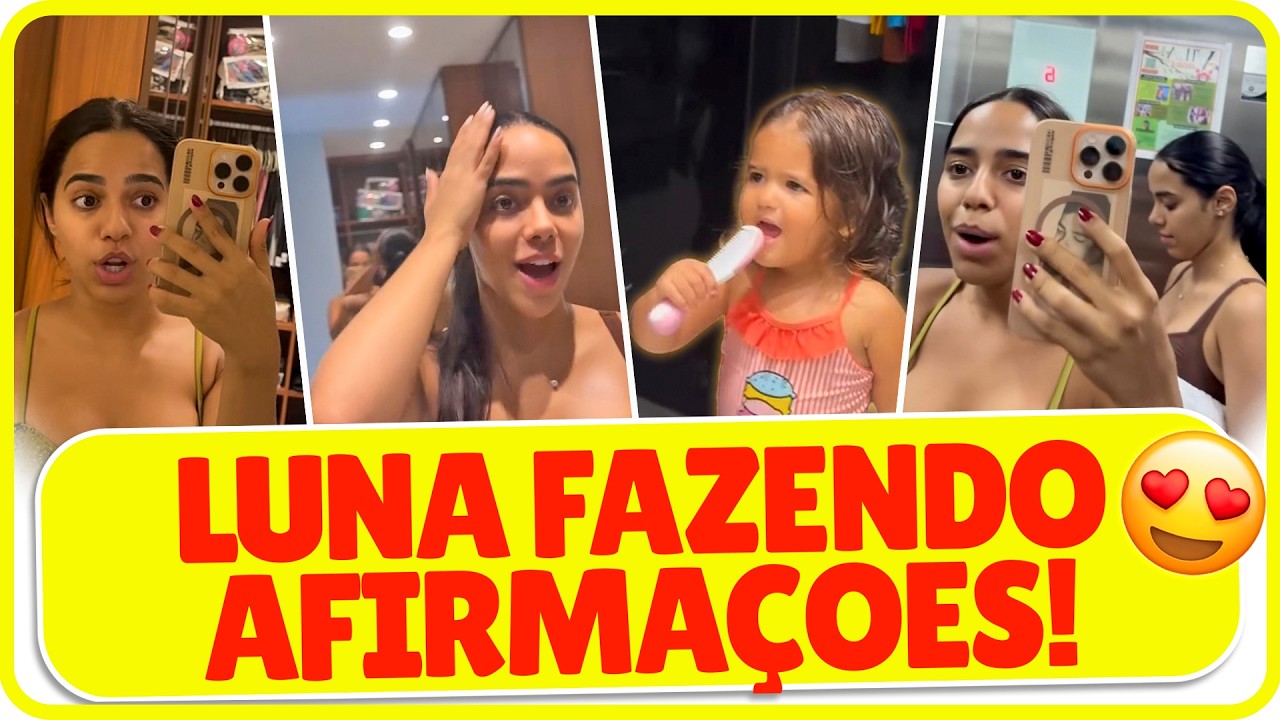 DIA DE PISCINA, MÁ E MI LEVANDO LUNA PARA SE DIVERTIR + LUNA FAZENDO AFIRMAÇÕES😍  #mirellasantos