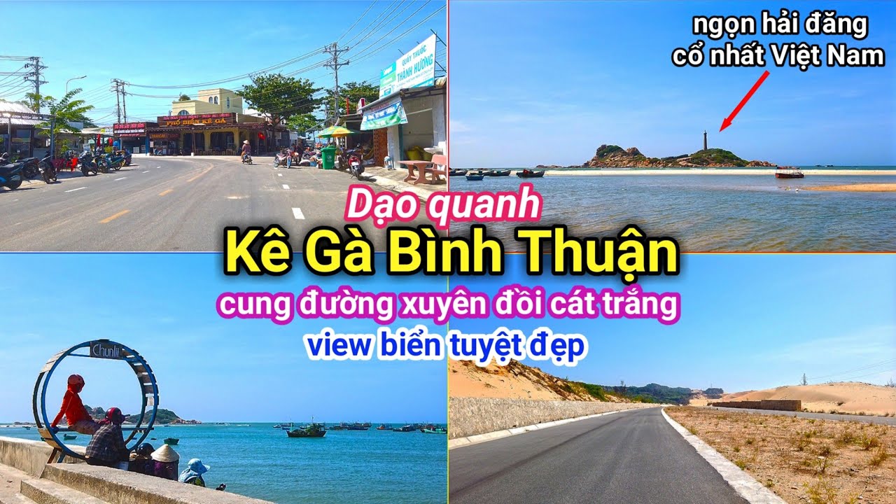 Dạo Quanh KÊ GÀ BÌNH THUẬN, Khám Phá Cung Đường DT719B Xuyên Đồi Cát Và Bãi Biển Tuyệt Đẹp