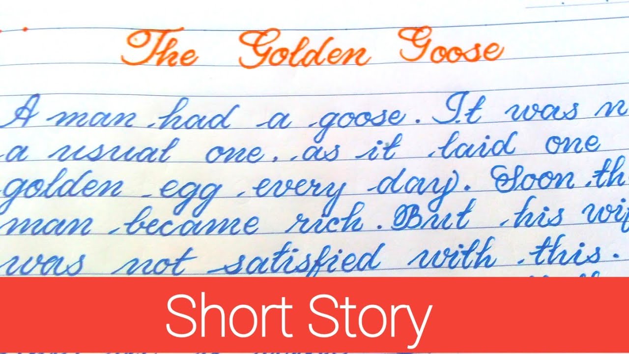 English short story The Golden Goose||Short Story||Let's write||