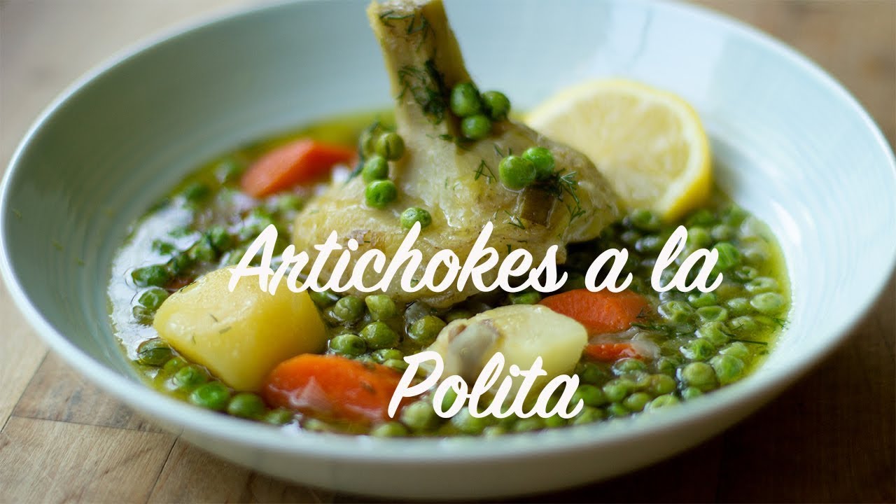 Artichokes a la Polita: Greek Style Artichoke (Constantinople) Stew